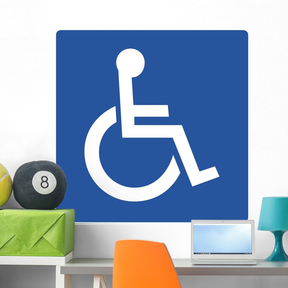 Amazon.com: Wallmonkeys GEN-16125-36 WM344130 Handicapped Symbol